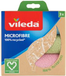 Vileda Set de 3 lavete din microfibre reciclate Vileda, 30 x 30 cm