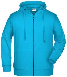 Daiber Hanorac pentru bărbați cu fermoar din bumbac bio 8026 - Turcoaz | 3XL (8026-1780995)