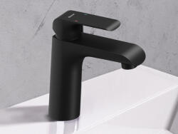 RAVAK Flat fekete álló mosdócsaptelep leeresztő nélkül FL 014.20BLM, matt fekete