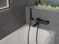 RAVAK Chrome kádcsaptelep szett nélkül CR 022.20BL, fekete