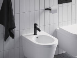 RAVAK Puri bidécsaptelep leeresztővel PU 055.20BLM, matt fekete