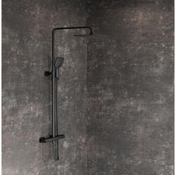 RAVAK 10° Free Termosztátos zuhanyoszlop TD F 091.20BLM, matt fekete