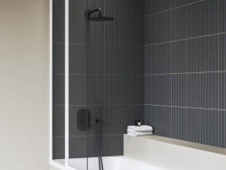 RAVAK Chrome II termosztátos 3-utas csaptelep, alaptest nélkül CR II 067.20BL. O3. RB071, fekete