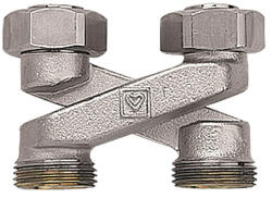 HERZ Keresztidom, X beépítési forma Eurokónuszos 3/4" x3/4" , 1 pár (1300434)
