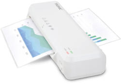 Tronic TLA 230 A1 WH A4 lamináló gép (laminátor), 5 db lamináló fóliával (meleglamináláshoz), fehér, 265 W