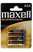 Maxell Elem AAA mikro LR03 1, 5V Super tartós alkaline 4 db/csomag, Maxell (MAXELL_31531) (MAXELL_31531)