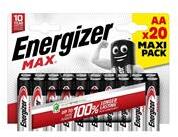Energizer Elem AA ceruza LR06 Max 20 db/csomag, Energizer (ENERGIZER_64324) (ENERGIZER_64324)