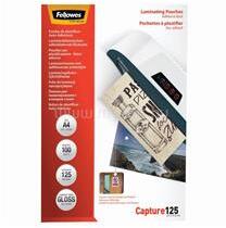 Fellowes Lamináló fólia, A4, 125 mikron, fényes, öntapadó hátlappal, 100 db/doboz, FellowesR (FELLOWES_5328901) (FELLOWES_5328901)