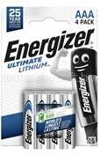 Energizer Elem AAA mikro LR03 Ultimate Lítium 4 db/csomag, Energizer (ENERGIZER_64399) (ENERGIZER_64399)