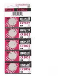 Maxell Elem CR2032 lithium 5 db/csomag, téphető bliszterben Maxell (MAXELL_EMACR20325) (MAXELL_EMACR20325)