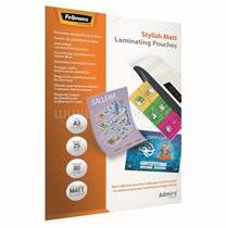 Fellowes Lamináló fólia, A3, 80 mikron, matt, Admire Stylish 25 db/doboz, FellowesR (FELLOWES_5602201) (FELLOWES_5602201)