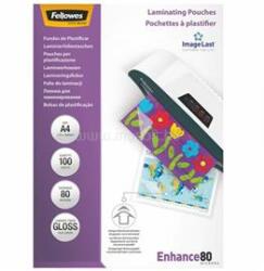 Fellowes Lamináló fólia, A4, 80 mikron, fényes, 100 db/doboz (FELLOWES_5306114) (FELLOWES_5306114)