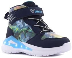 Wink - Paleo Hi villogó sötétkék gyerek cipő Méret: 30 (HE42125-1GY-30)