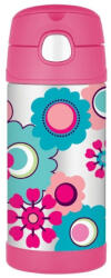 Thermos Funtainer - virágok gyerek termosz rózsaszín