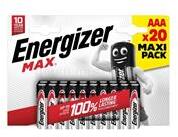 Energizer Elem AAA mikro LR03 Max 20 db/csomag, Energizer (ENERGIZER_64323) (ENERGIZER_64323)