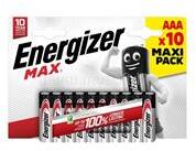 Energizer Elem AAA mikro LR03 Max 10 db/csomag, Energizer (ENERGIZER_64364) (ENERGIZER_64364)