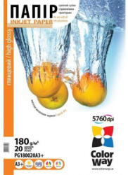 ColorWay PG180020A3+ fotópapír fényes 180g A3+ 20 lap (PG180020A3)