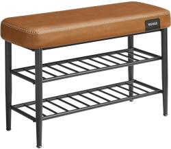 VASAGLE Ekho cipőpad, bejárati cipőtartó 30x80x50 cm, karamellbarna (LSB054KN01)