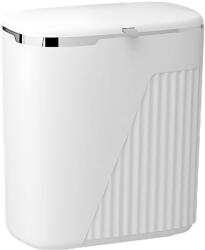 Teno Teno® függő szemetes, falra vagy bútorra szerelhető, modern design, kétféle fedelnyitással, tágas, 7 literes, fehér színű (TENO2089)