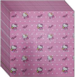 NEXTLY 30 x 3D NEXTLY öntapadós tapéta készlet, falra vagy mennyezetre, vízálló, állítható, erős ragasztó, könnyen felszerelhető, lefedett terület 15, 9 nm, 70x77 cm, Hello Kitty design, rózsaszín (s30tptHKm