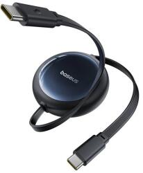 Baseus Nomos visszahúzható kábel, 100 W, USB-C - USB-C, 1, 5 m, fekete (P10370900123-00)