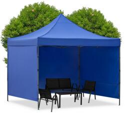 SPRINGOS Springos® összecsukható pavilon oldalfalakkal 3x3m - kék (GP0002)