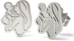  Ezüst Anya-Gyermek Fülbevaló - Minimalista Design