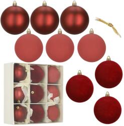 SPRINGOS Ca1537 Karácsonyfa gömbkészlet 8 cm 9 db (CA1537)