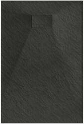 Welland Kőhatású Zuhanytálca - Fekete - 70x100 cm