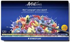 STAEDTLER Mars Lumograph 104 Akvarell color creion set hexagonal cutie de metal 120 culoare (104 M120)
