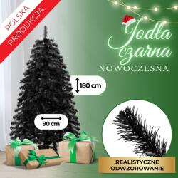 SPRINGOS Ct0235 fenyőfa fekete 180 cm (CT0235)