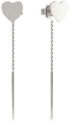  Ezüst Szív Medál Füldísz - 925-ös Ezüst