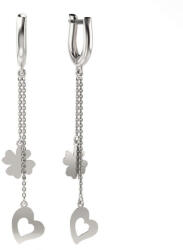 Atcom Jewelry ATCOM Ezüst Szívecskés-Lóhere Fülbevaló