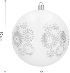 SPRINGOS Ca1429 Karácsonyfa gömbök 10 cm 4 db (CA1429)