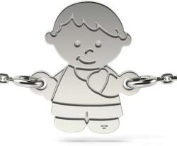 Atcom Jewelry ATCOM - Gravírozott Fiú Medál - Ezüst Karkötő - 12 mm