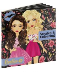 Grafix Besties - Képkarcoló és Kifestő, 20x20 cm, 2x12 Lap