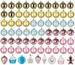 SPRINGOS Ca0977 70 darabos karácsonyi gömbkészlet (CA0977)