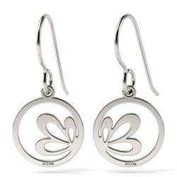 Atcom Jewelry ATCOM - Lótuszvirág Ezüst Fülbevaló - 925-ös Ezüst