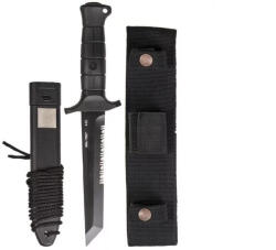 Mil-Tec German Combat Knife Black 2000 steel 440 (15362100)