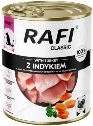RAFI 24x800g Rafi Dog Classic pulyka nedves kutyatápkiszerelésben