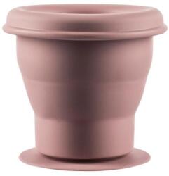 Zopa Tava de biscuiti din silicon cu ventuza, Old Pink (BD8595114460526) Set pentru masa bebelusi