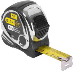 Giantop Mérőszalag, Giantop CR-G44, fekete/ezüst, 8 m/25 mm, acél szalag, műanyag tok (TC2160749)