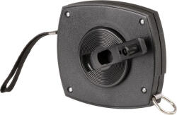 Giantop Mérőszalag, Giantop CR-001, fekete, 20 m/10 mm, acél szalag, fém rögzítőhurok, műanyag tok, tekercselő fogantyú (TC216454)