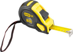 Giantop Mérőszalag, Giantop CR-G16 CE, fekete/sárga, 8 m/25 mm, acél szalag, műanyag tok (TC2160232C)