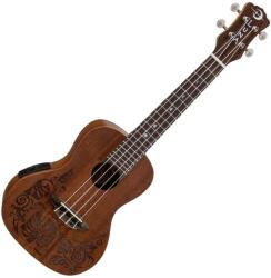 Luna Lizard Lizard/Leaf design Koncert ukulele
