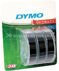 DYMO Feliratozó szalag 3 részes készlet DYMO S0847730 Szalagszín: Fekete Szövegszín: Fehér 9 mm 3 m (S0847730)
