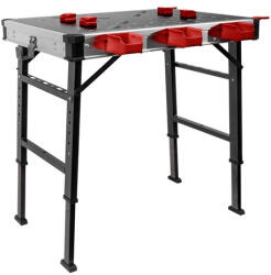 Fortum multifunkciós munkapad, állítható, összecsukható; magasság: 735 - 885 mm 4759990 (4759990)