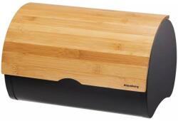Klausberg Cutie pentru pâine Klausberg KB 7711, Bambus, Design elegant, Maro/Negru - 32 cm