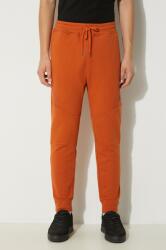 C. P. Company pantaloni de trening din bumbac Diagonal Raised Fleece Lens Sweatpants 9BYH-SPM0PU_22X (17CMSP084A005086W)