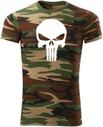 DRAGOWA rövid póló punisher, terepmintás 160g/m2